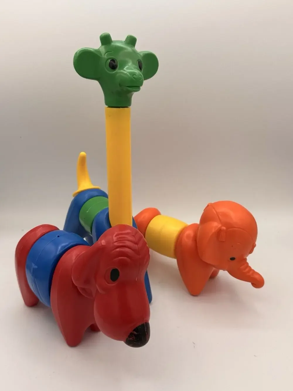 1966 Zoo It Yourself Tupperware Toy Animals 14 Pieces